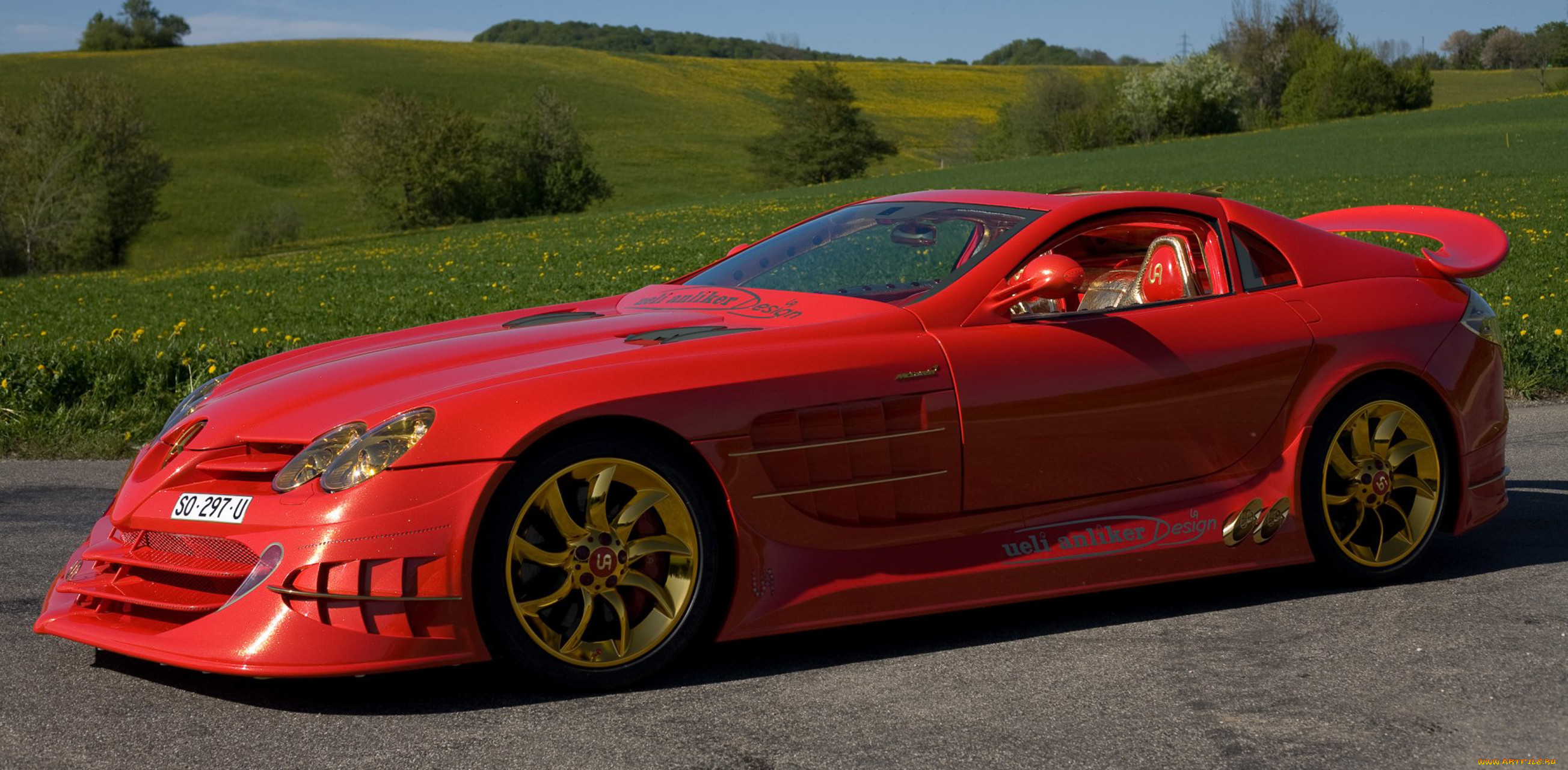 mercedes-benz slr mclaren 999 red gold dream 2011, , mercedes-benz, slr, mclaren, 999, red, gold, dream, 2011